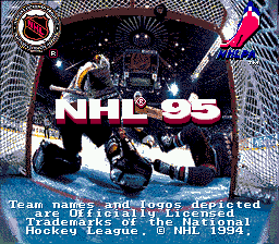 NHL 95 screenshot 4 for Sega Genesis